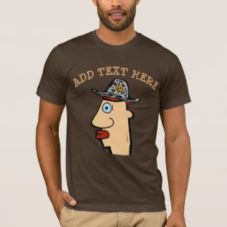 T-shirt Tête comique en tant que pirate