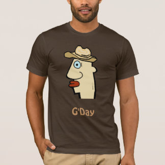 T-shirt Tête comique extérieure, G'Day