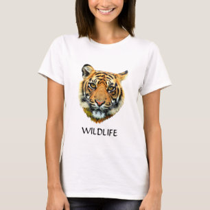 T-shirt Tête d'animal Tigre sauvage