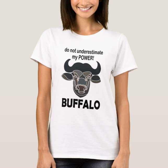 T-shirt Tête de bison animal Buffalo (Devant)