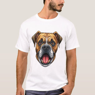 T-shirt Tête de bouledogue. Chien bouledogue