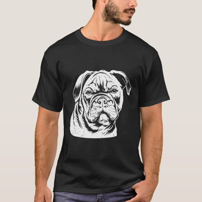 T-shirt Tête de Bulldog (Devant)