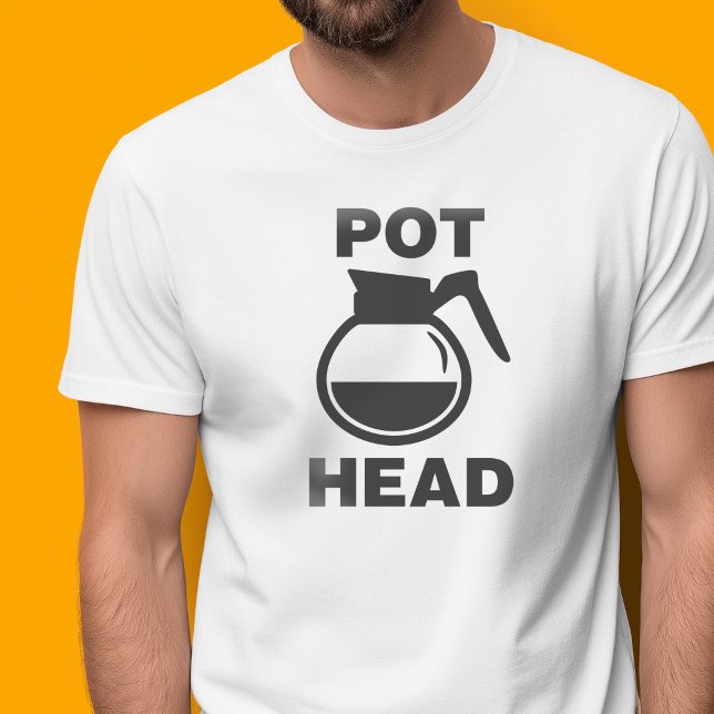 T-shirt Tête de cafetière - dessin simple (Créateur téléchargé)