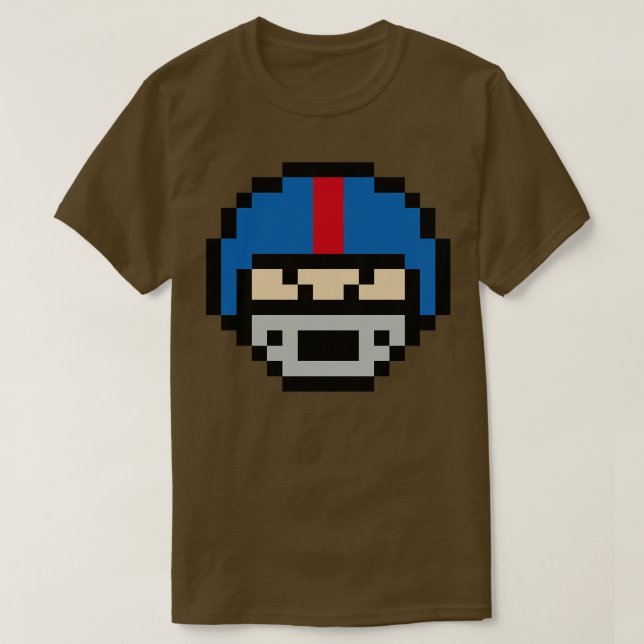 T-shirt Tête de casque 8 bits Oxford (Design devant)