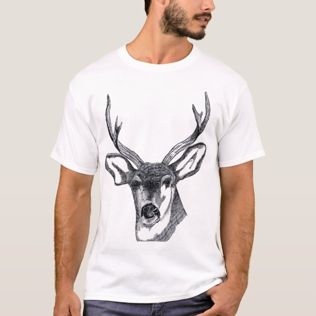 T-shirt Tête de cerf (Devant)