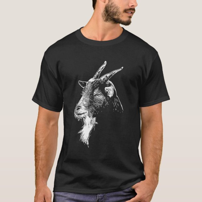 T-shirt Tête de chèvre (Devant)