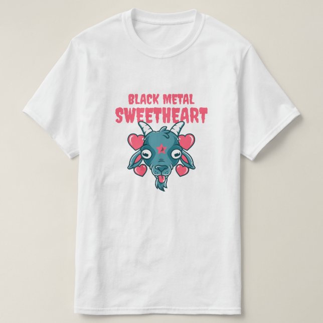 T-shirt tête de chèvre mignonne baphomet (Design devant)