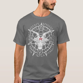 T-shirt Tête de chèvre satanique Baphomet Devil Adorateur
