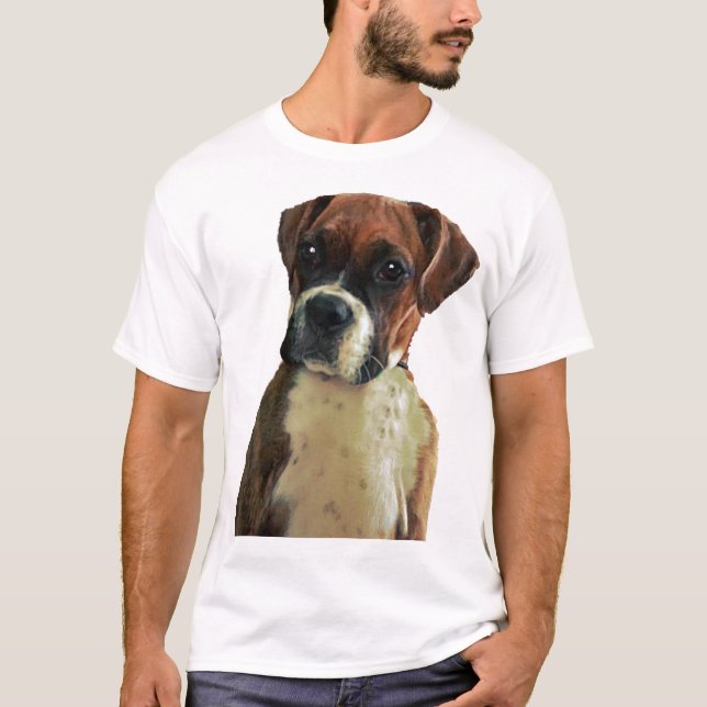 T-shirt Tête de CHIEN AMÉRICAIN BOXER (Devant)