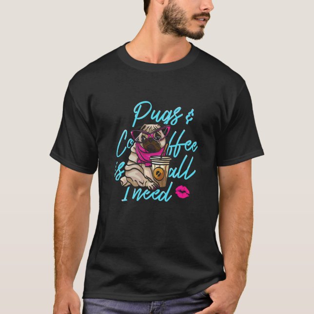 T-shirt Tête de chien carlin 2 (Devant)