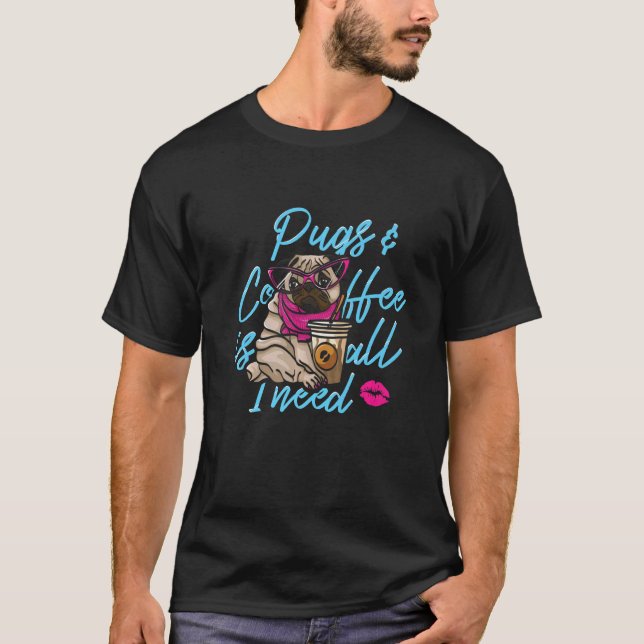 T-shirt Tête de chien carlin 3 (Devant)