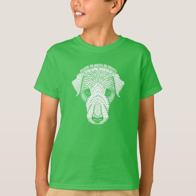 T-SHIRT TÊTE DE CHIEN POPULÉ (Devant)