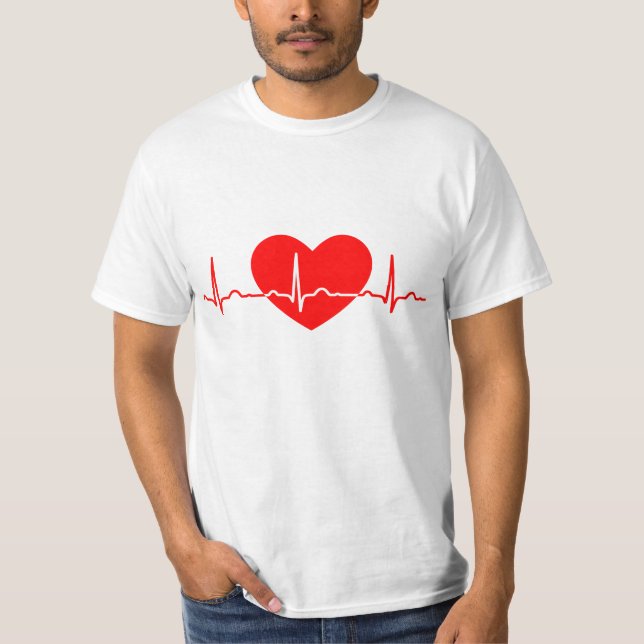 T-shirt Tête de coeur de l'amour (Devant)