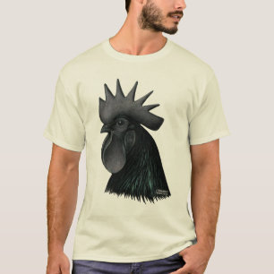 T-shirt Tête de coq d'Ayam Cemani