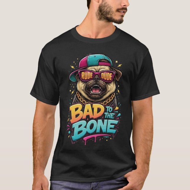T-shirt Tête de Coquin Carlin — Conception de Vêtements de (Devant)