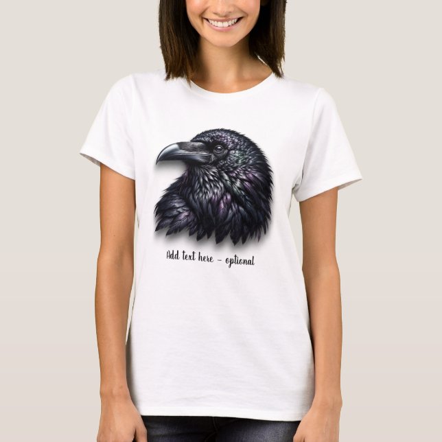 T-Shirt Tête de Corbeau Personnalisable (Devant)