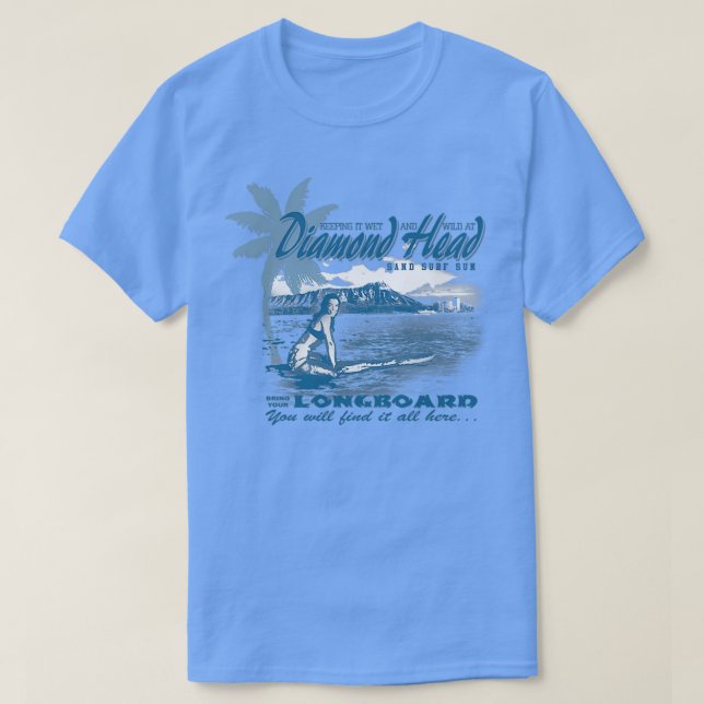 T-shirt tête de diamant hawaii (Design devant)