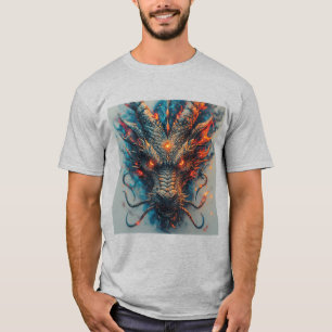 T-shirt Tête de dragon aux yeux féroces