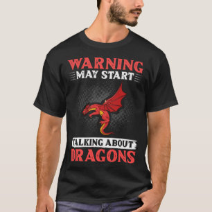 T-shirt Tête de dragon Créature de fantasy mignonne