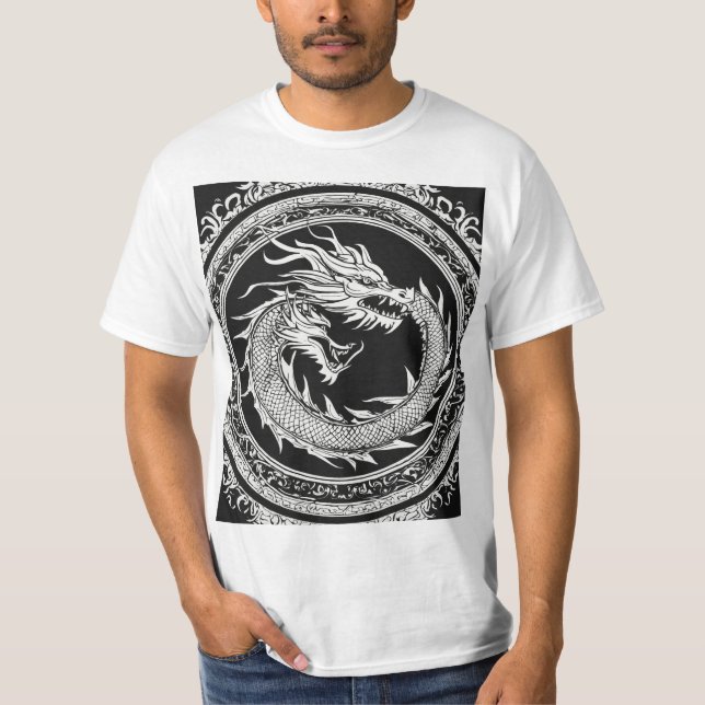T-shirt Tête de dragon de Wild Wolf Graphic (Devant)