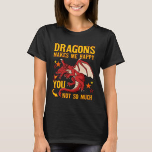 T-shirt Tête de dragon drôle créature de fantaisie mignonn