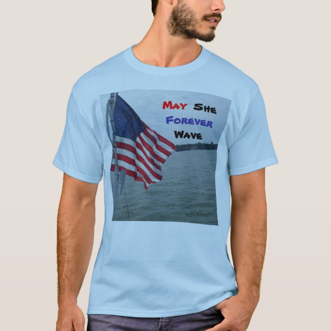 T-shirt Tête de DRAPEAU AMÉRICAIN (Devant)