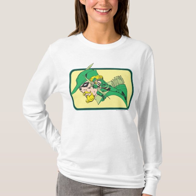 T-shirt Tête de flèche verte (Devant)