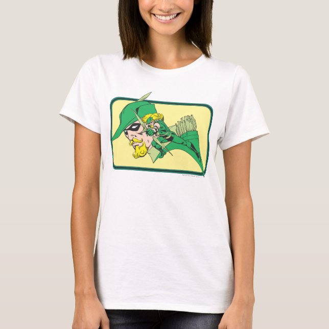 T-shirt Tête de flèche verte (Devant)