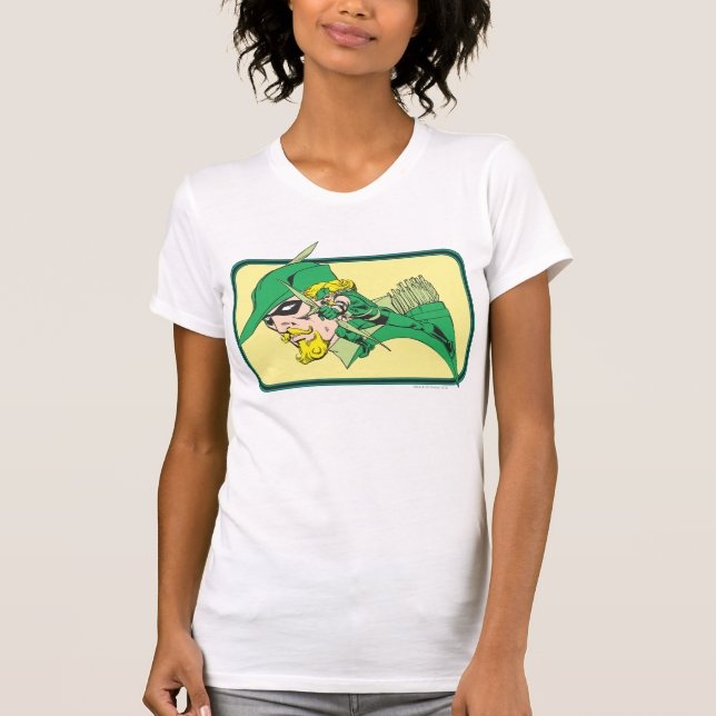 T-shirt Tête de flèche verte (Devant)