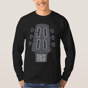 T-shirt Tête de guitare acoustique de musicien en détresse