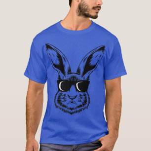 T-shirt Tête De Lapin Avec Lunettes De Soleil Vintages Gar