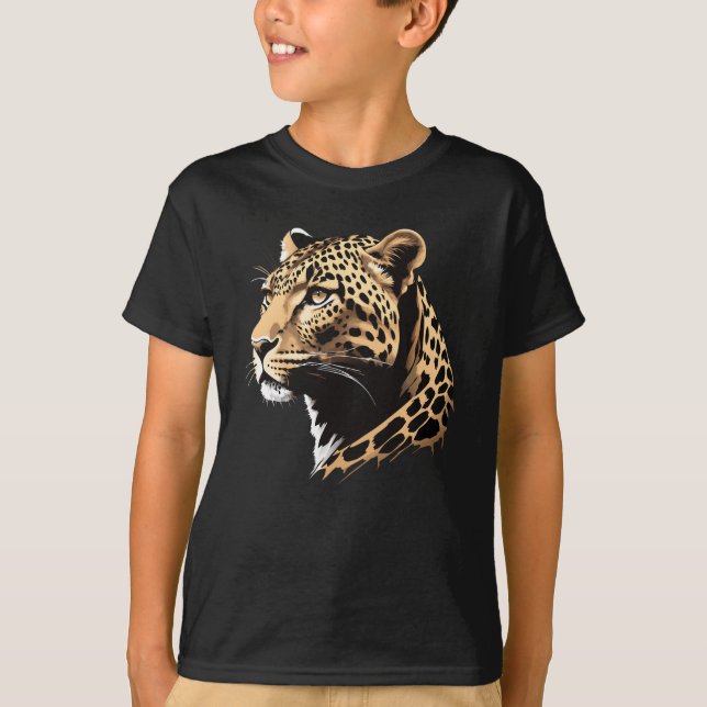 T-shirt Tête de léopard (Devant)