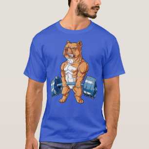 T-shirt Tête de levage Tige Tige Tension de poids Drôle Fi