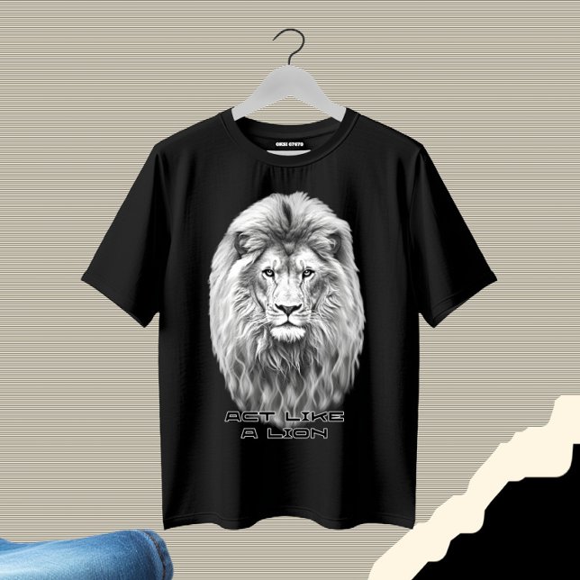 T-shirt Tête de lion (Créateur téléchargé)