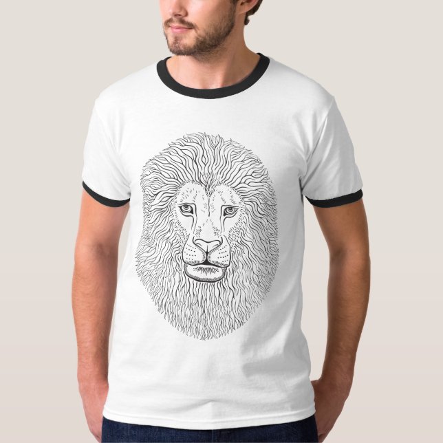 T-shirt Tête de lion (Devant)