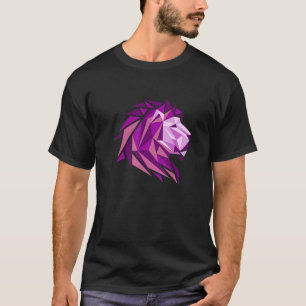 T-shirt Tête De Lion cool Avec Couleur Lumineuse