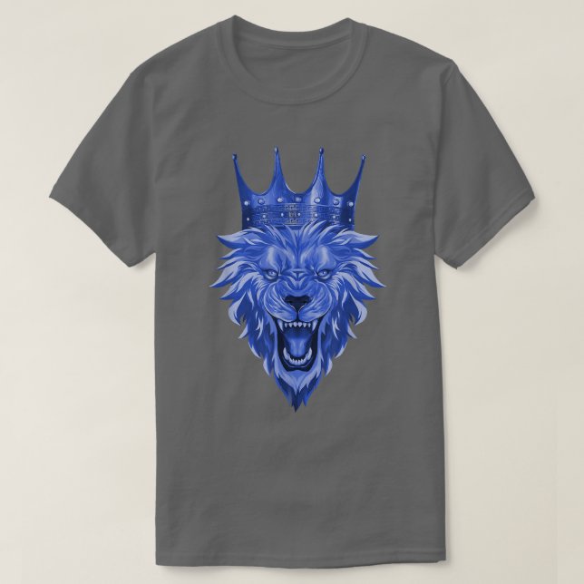 T-shirt Tête de lion Exercice Beast King Motivation Gym (Design devant)