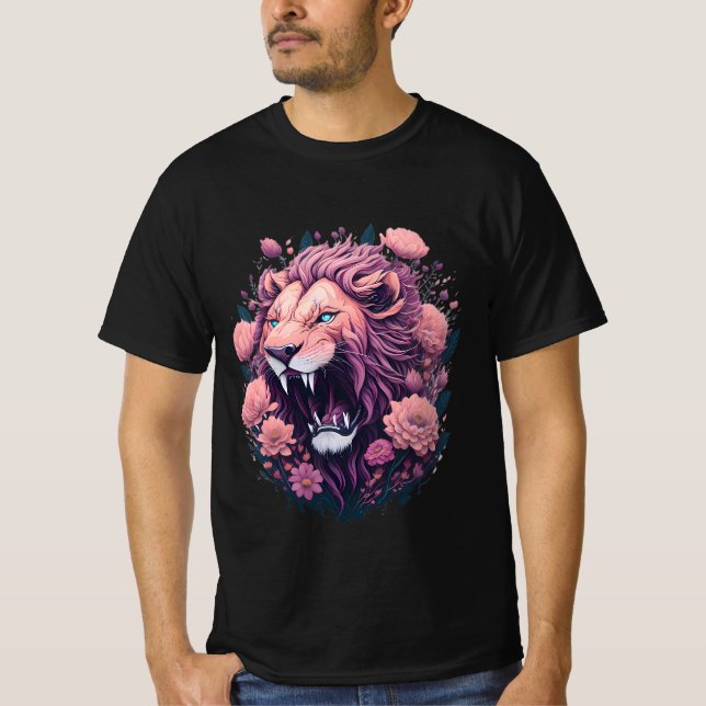 T-shirt tête de lion, Roi de la Jungle (Devant)