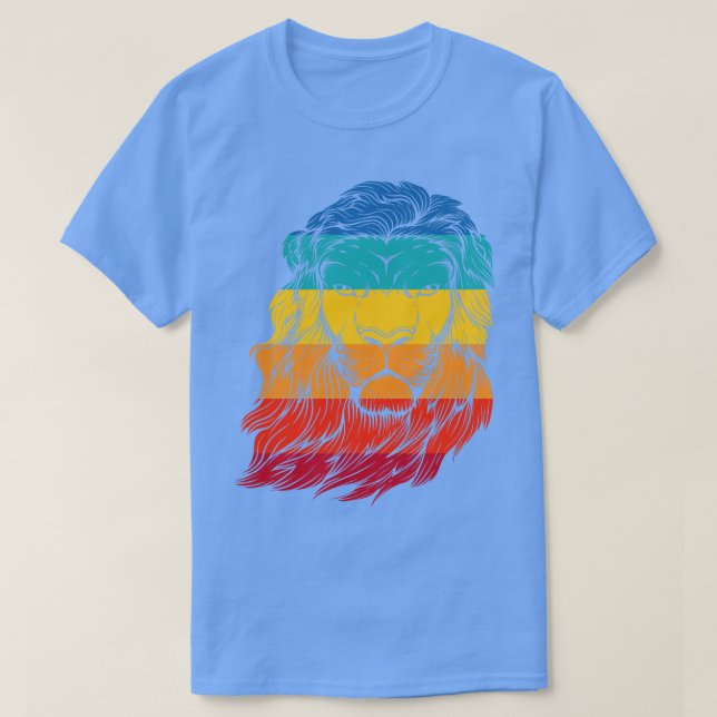 T-shirt Tête de lion vintage 1 (Design devant)