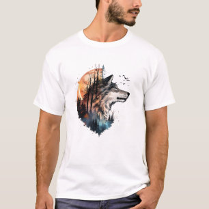 T-shirt tête de loup