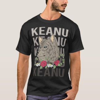 T-shirt Tête de loup - Nom de Keanu