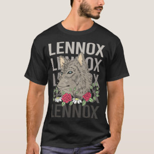 T-shirt Tête de loup - Nom Lennox