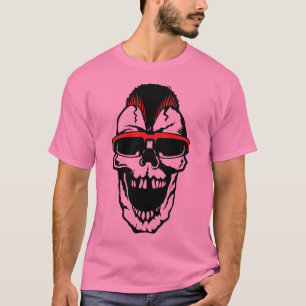 T-shirt tete de mort citation hipster punk lunette futuris