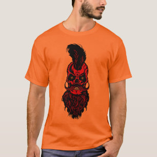 T-shirt tete_de_mort_crane_hipster_barbu_barbe_moustache_a