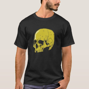 T-shirt Tête de mort en or