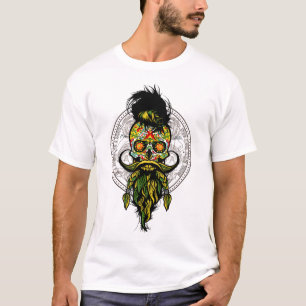 T-shirt Tête de mort mexicaine leader