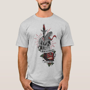 T-shirt tete de mort tattoo skulls old school crane death