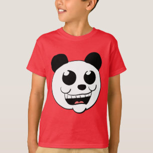 T-shirt Tête de panda de dessin animé
