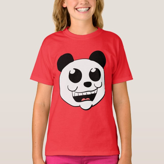 T-shirt Tête de panda de dessin animé (Devant)