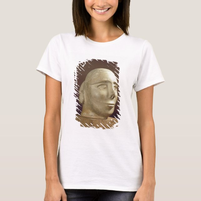 T-shirt Tête de portrait de Steatite, Mohenjodaro, 2300-17 (Devant)